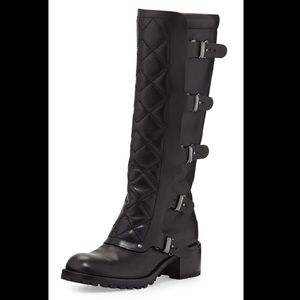 Marc Jacobs quilted multi strap knee boot  size 7